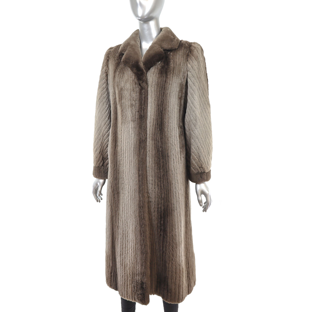 Sheared Beaver Coat- Size S