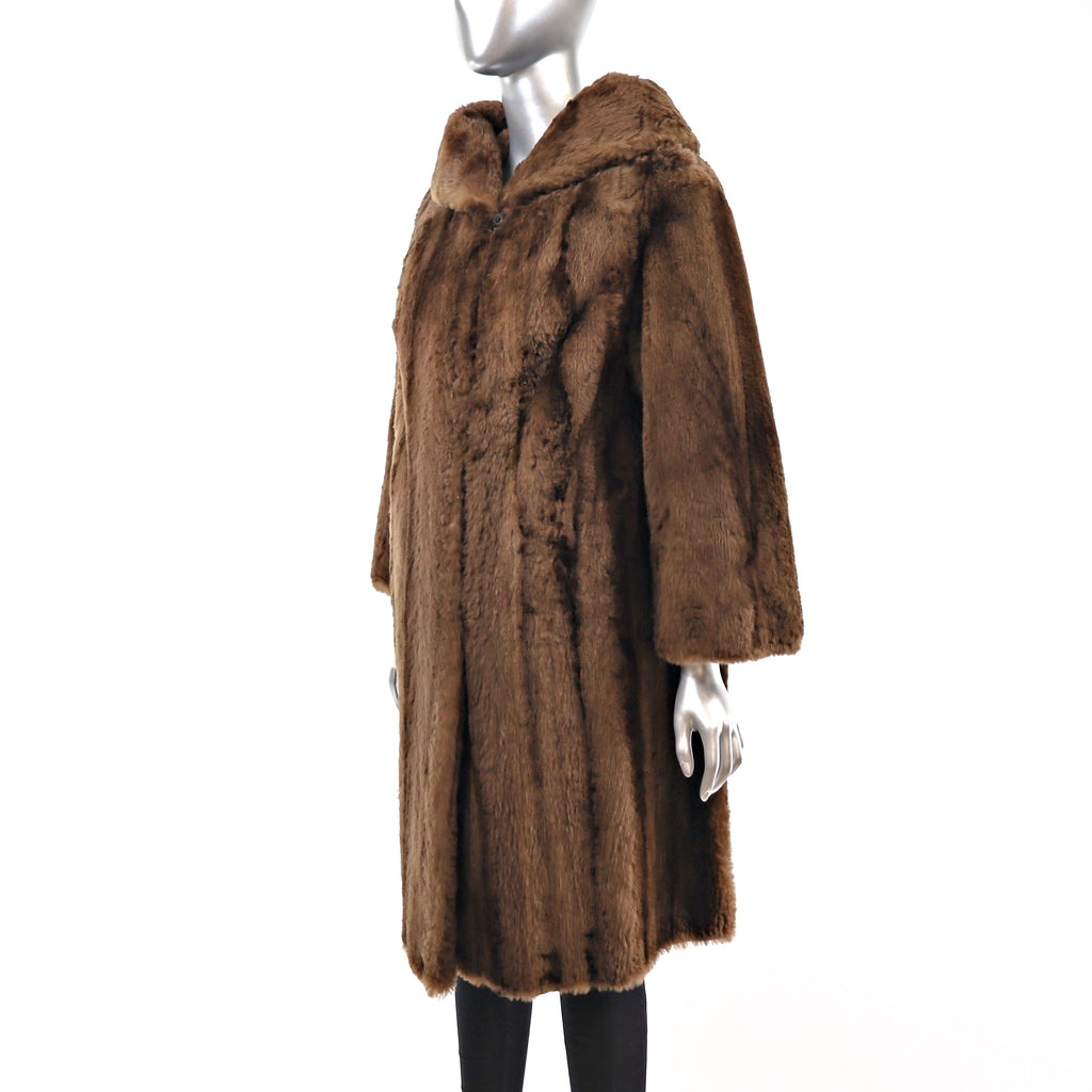 Mouton Coat- Size M | VintageFurs