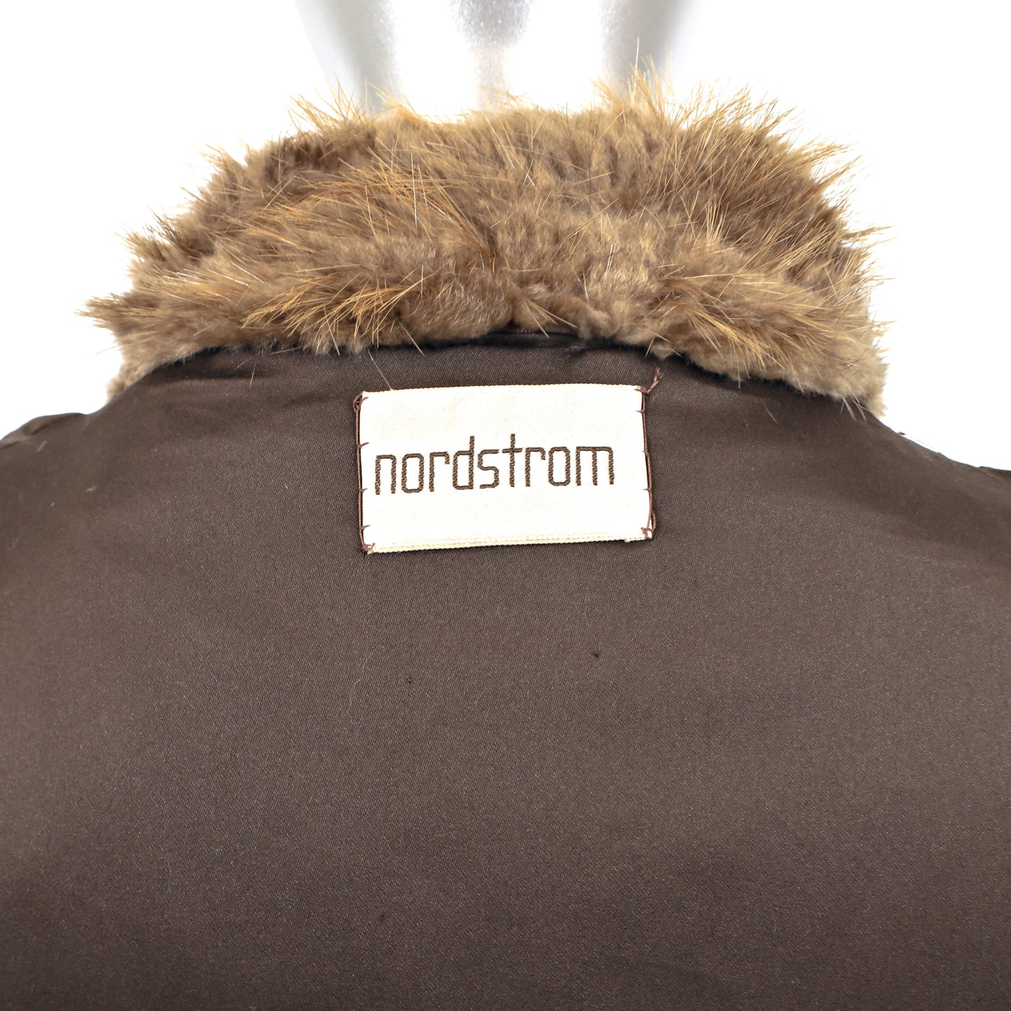 Nordstrom Beaver Coat- Size L