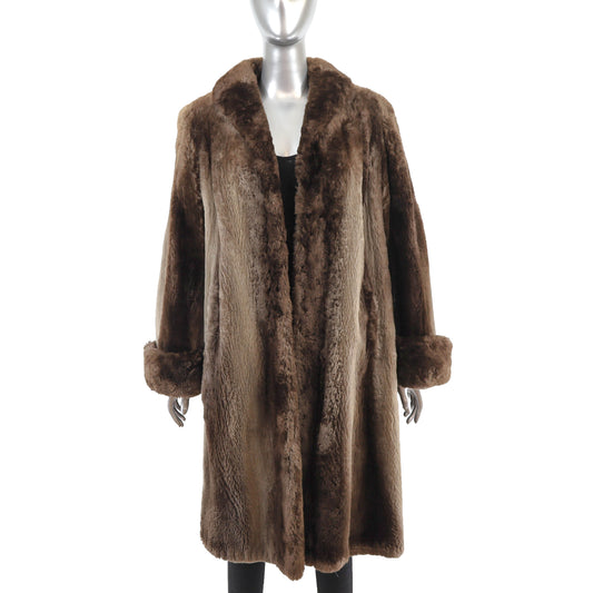 Sheared Beaver Coat- Size XL