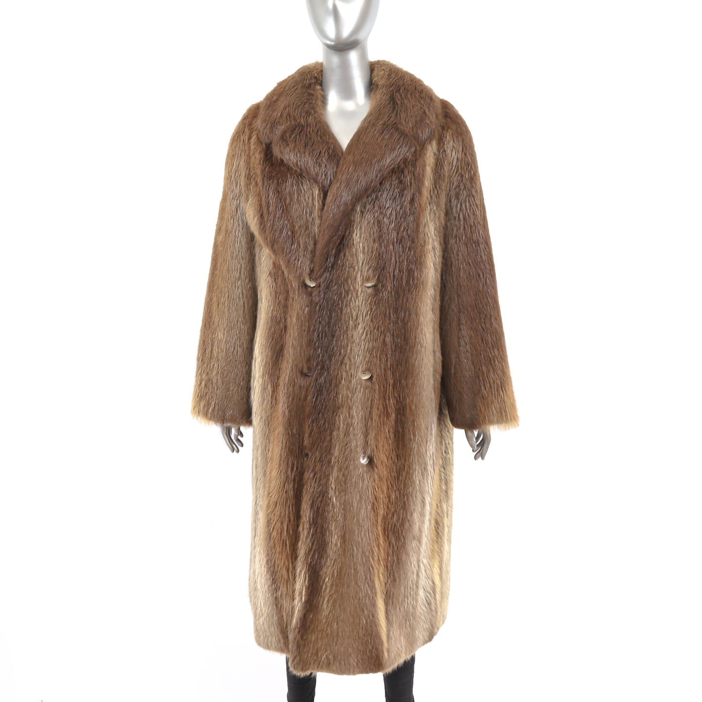 Nordstrom Beaver Coat- Size L