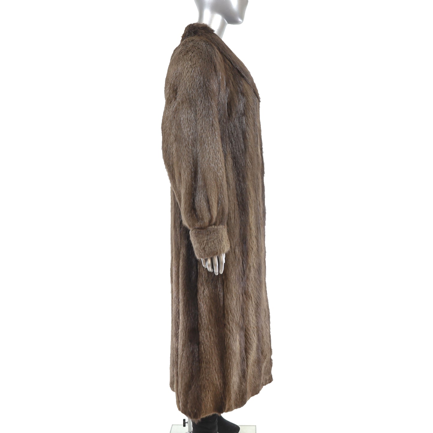 Full Length Beaver Coat- Size S