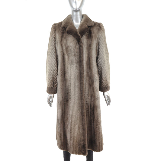 Sheared Beaver Coat- Size S