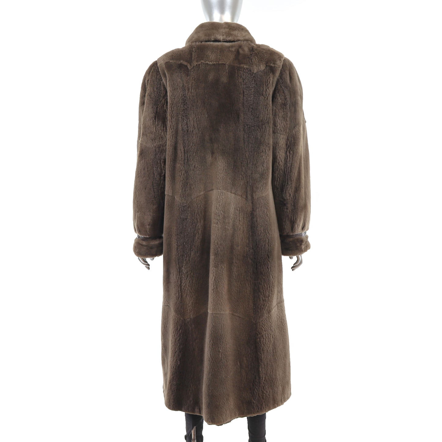 Sheared Beaver Coat with Detachable Lining- Size M