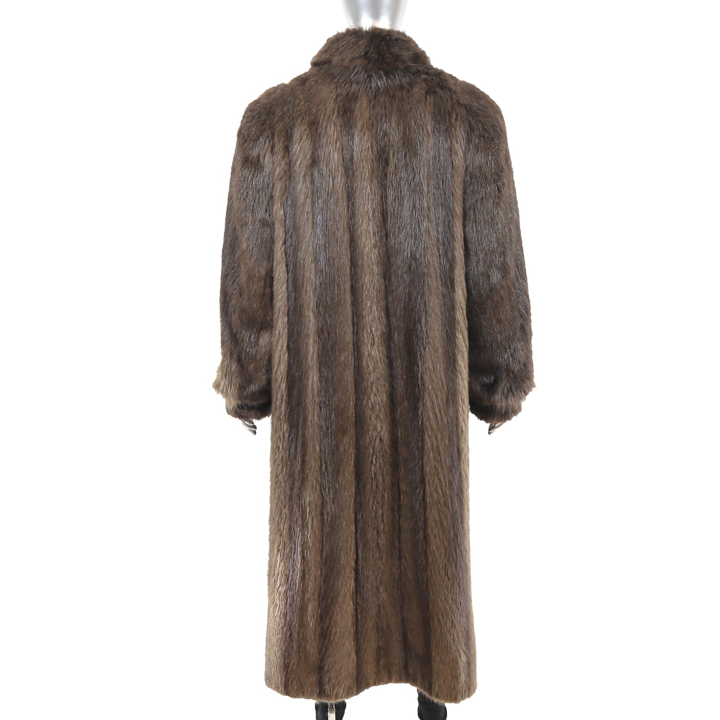 Full Length Beaver Coat- Size L