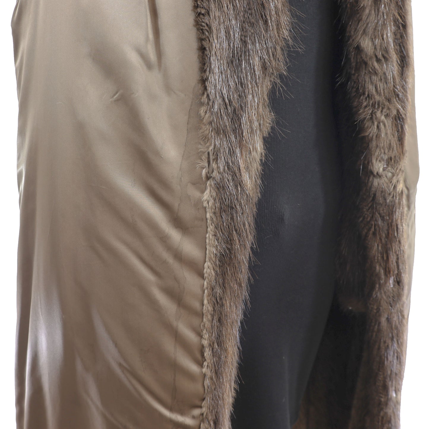 Full Length Beaver Coat- Size L