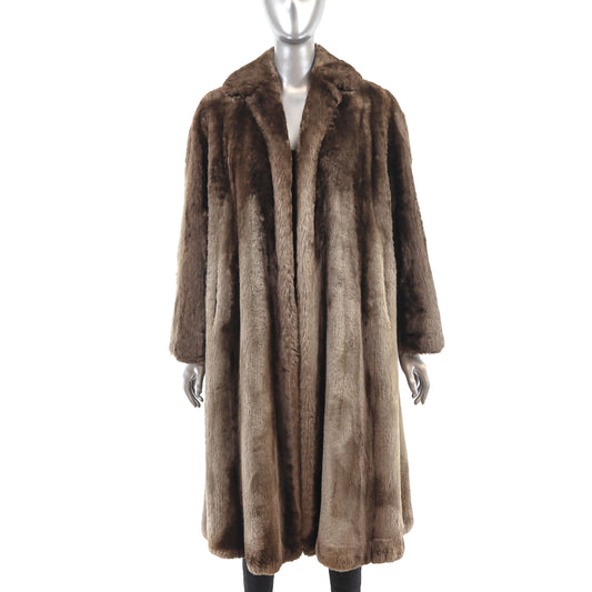 Sheared Beaver Coat- Size XXL