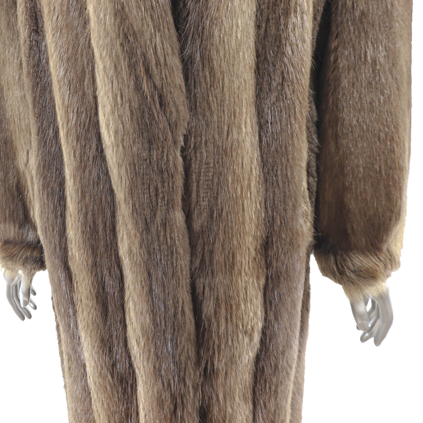 Long Hair Beaver Coat- Size M