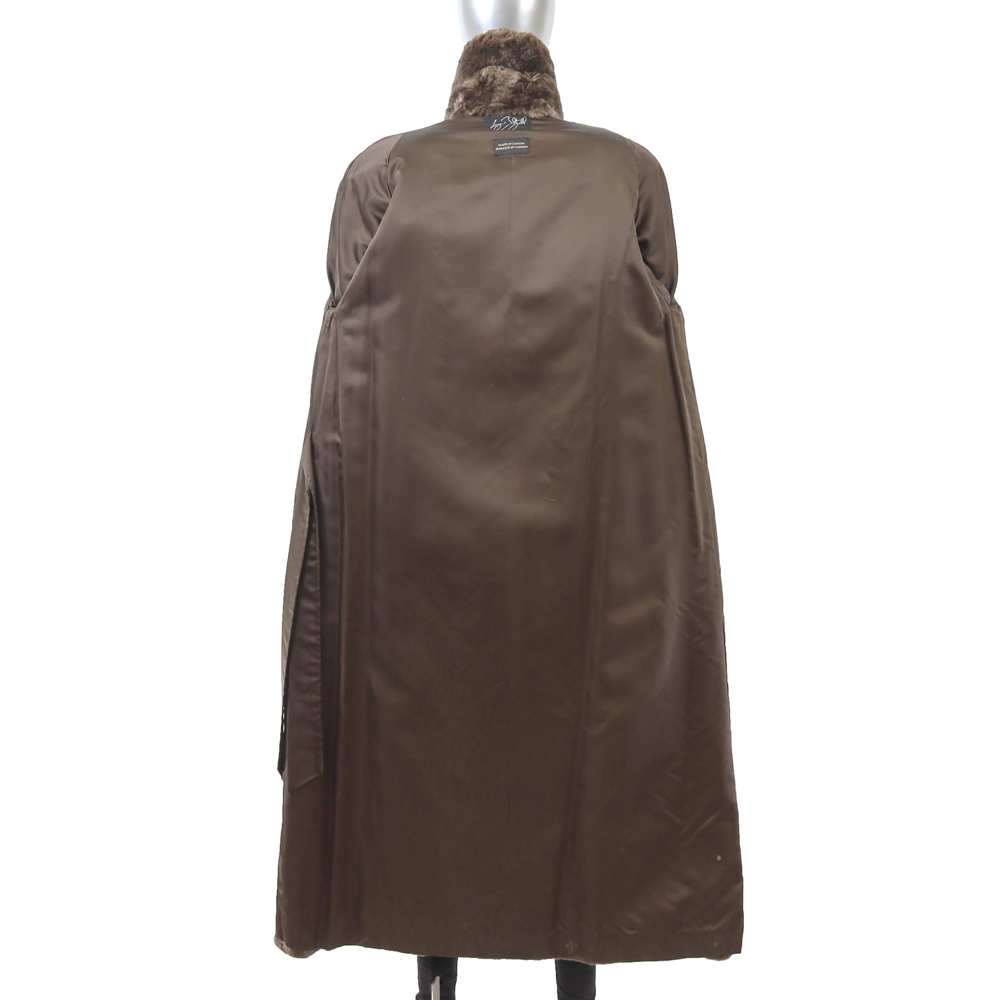 Brown Sheared Beaver Coat- Size M