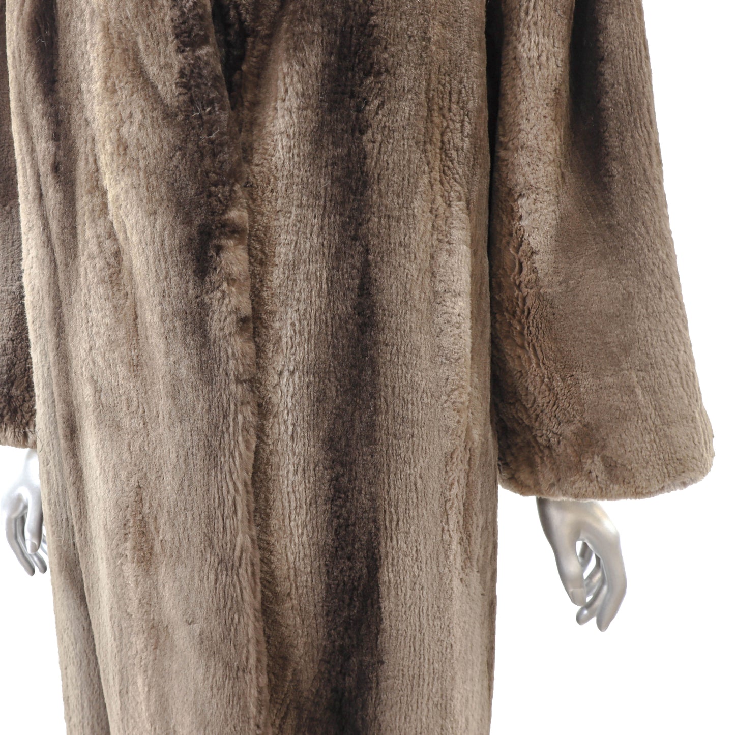 Brown Sheared Beaver Coat- Size M