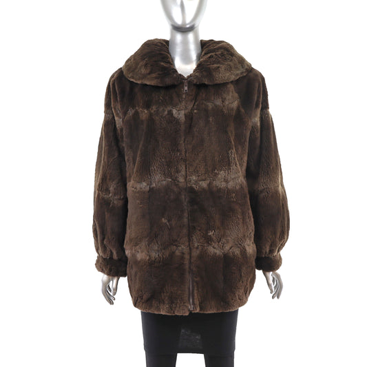 Sheared Beaver Jacket- Size M