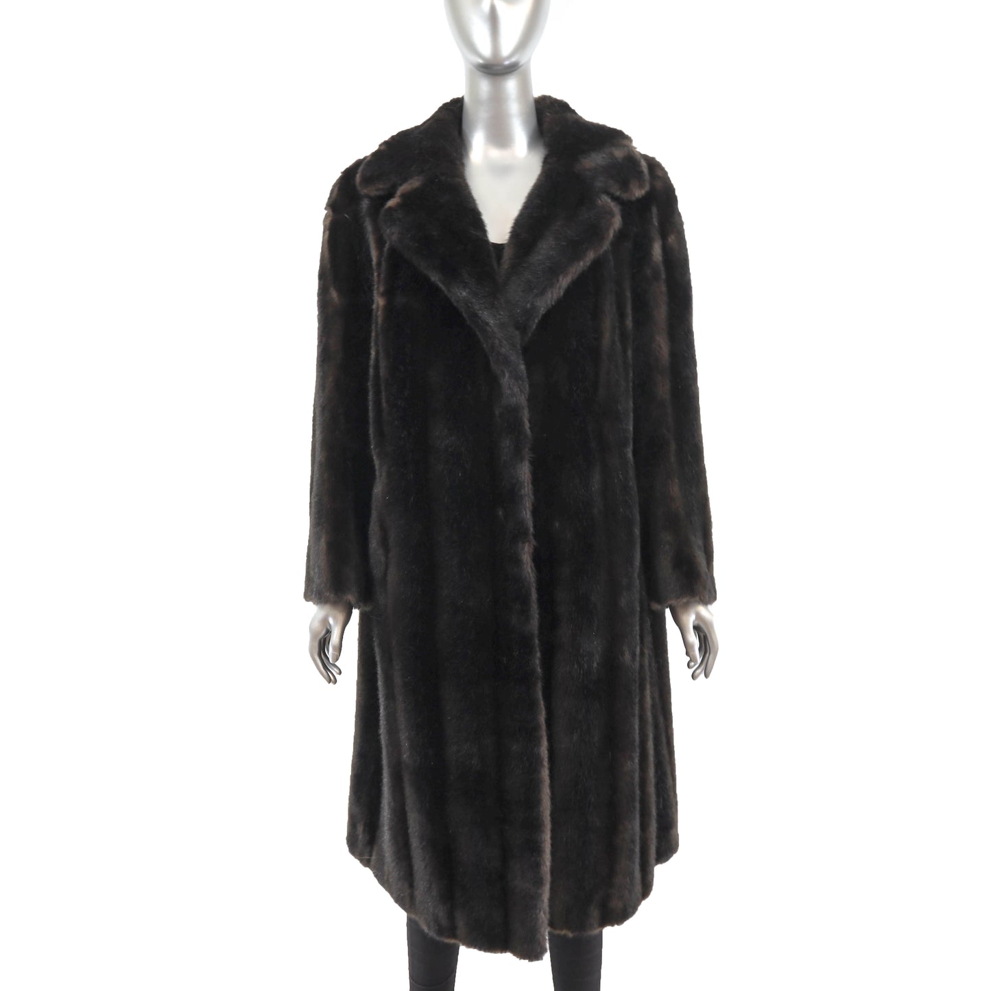 Faux Fur Coat- Size M