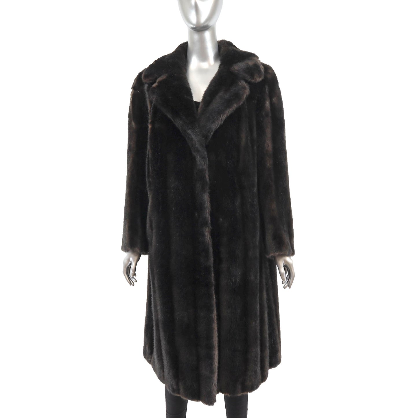 Faux Fur Coat- Size M