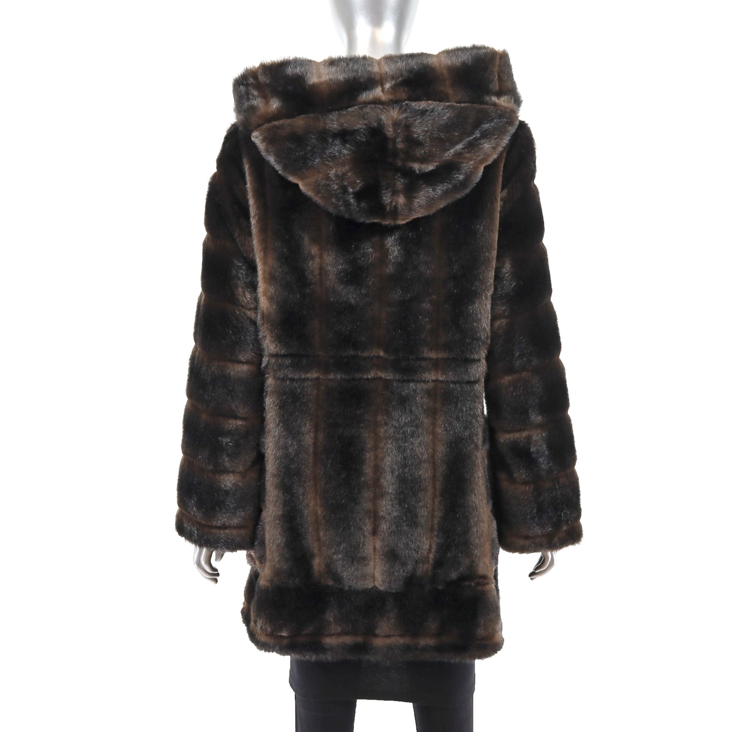 Faux Fur Coat- Size S