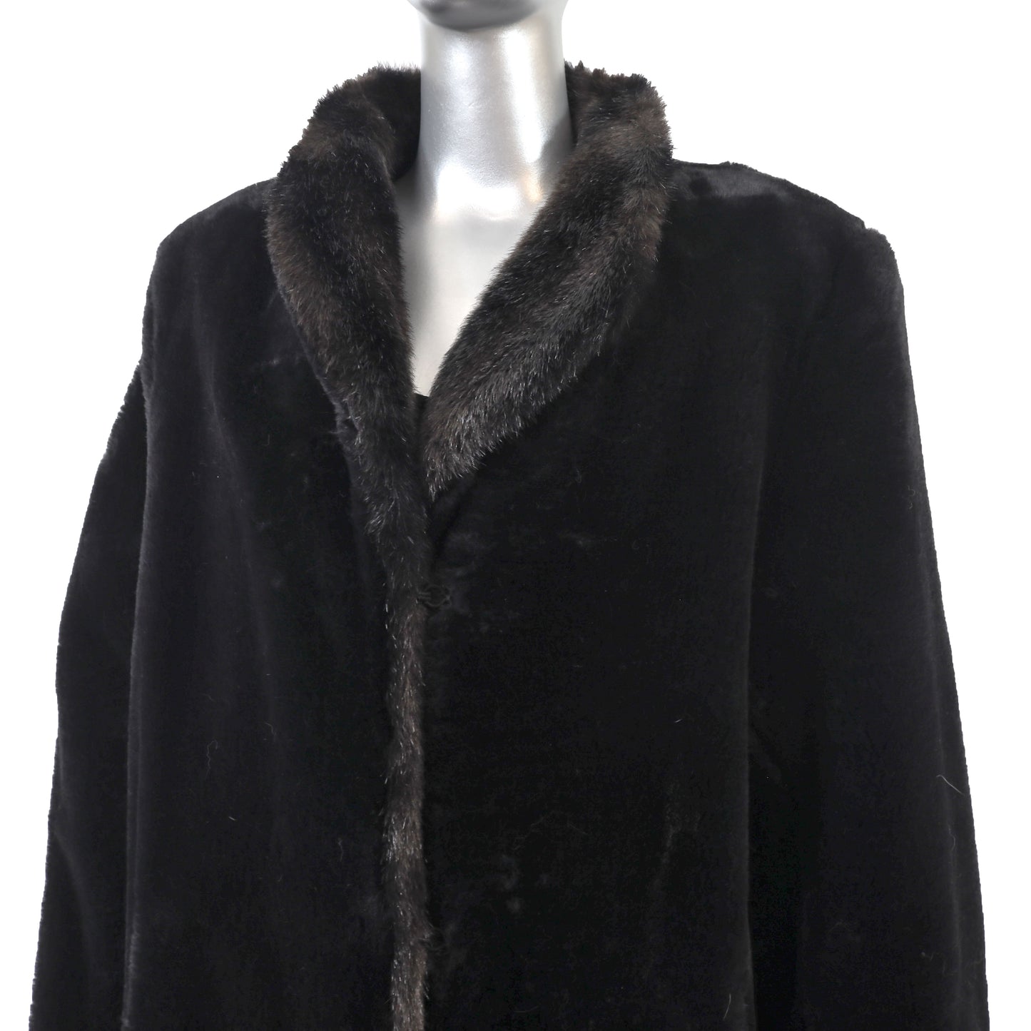 Faux Fur Coat- Size M