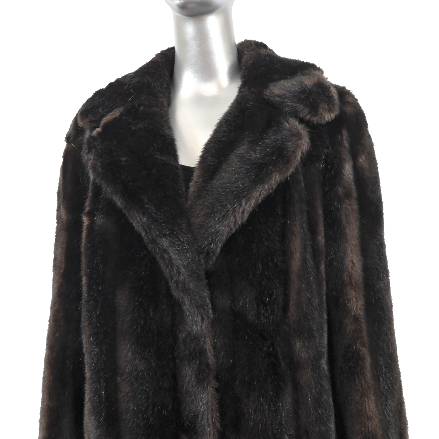 Faux Fur Coat- Size M