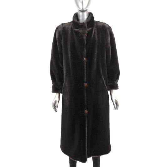 Faux Reversible Coat- Size M