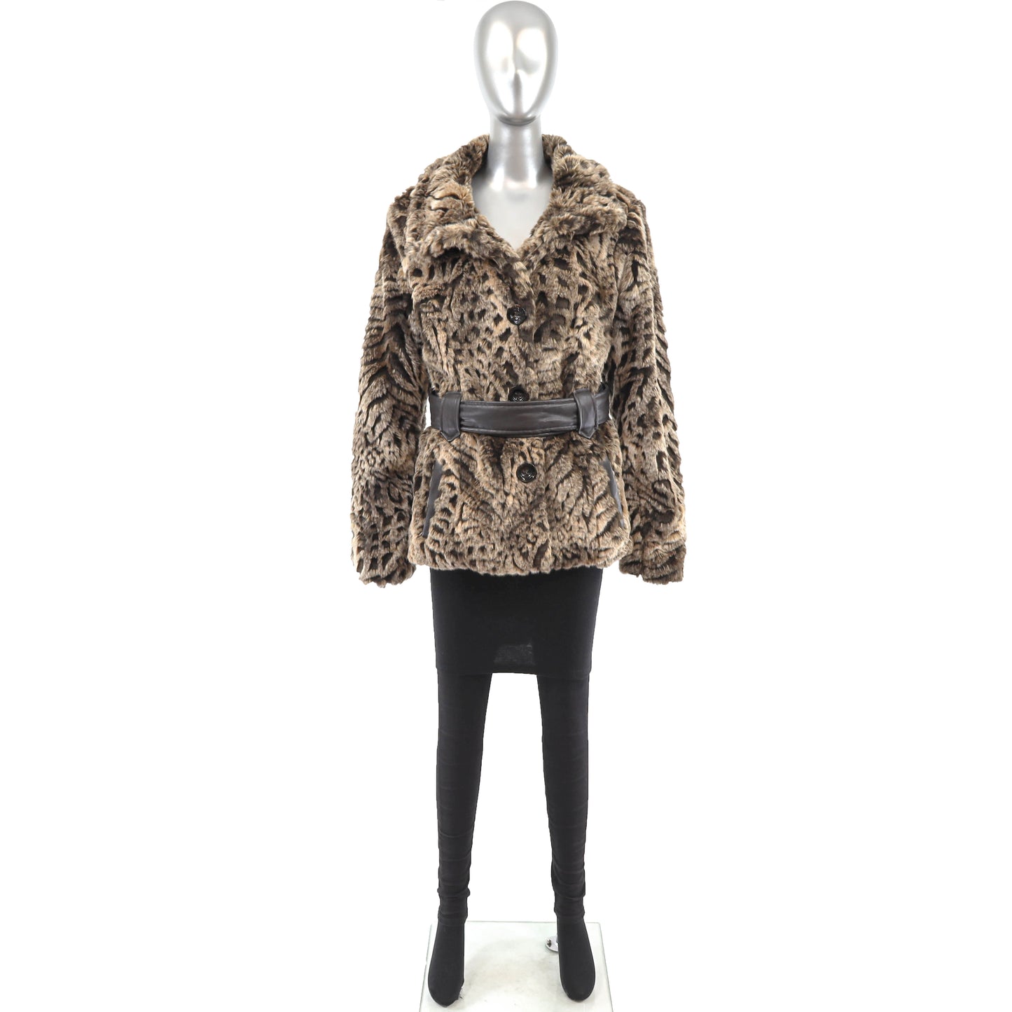 Faux Fur Jacket- Size XL