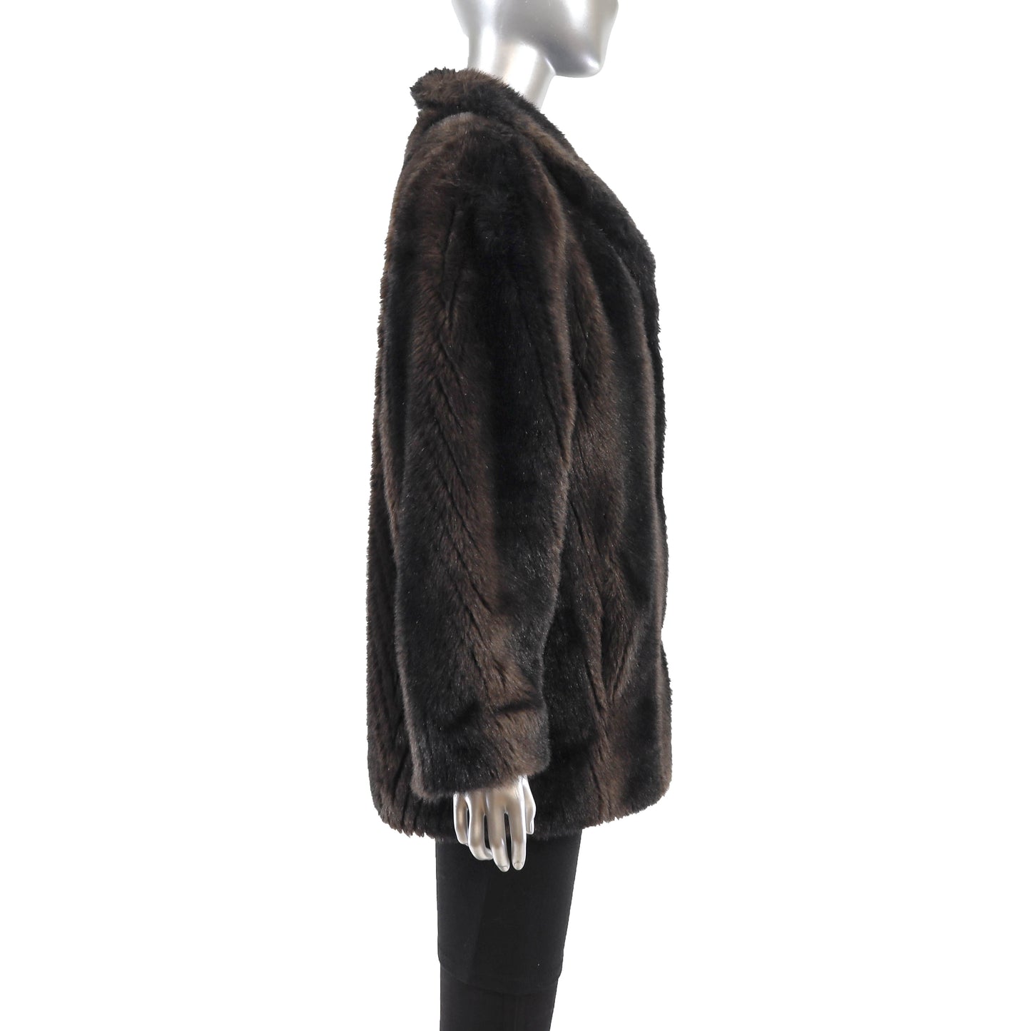 Faux Fur Jacket- Size L