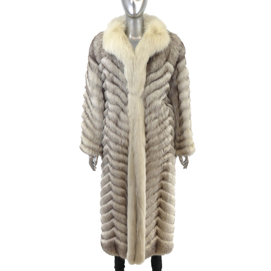 Full Length Fox Coat- Size M