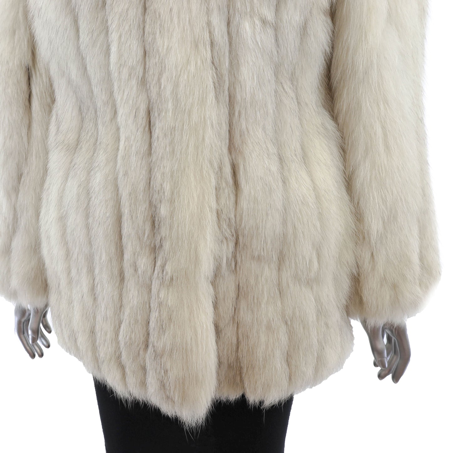 White Fox Jacket- Size M