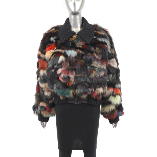 Multi Color Fox Jacket- Size M