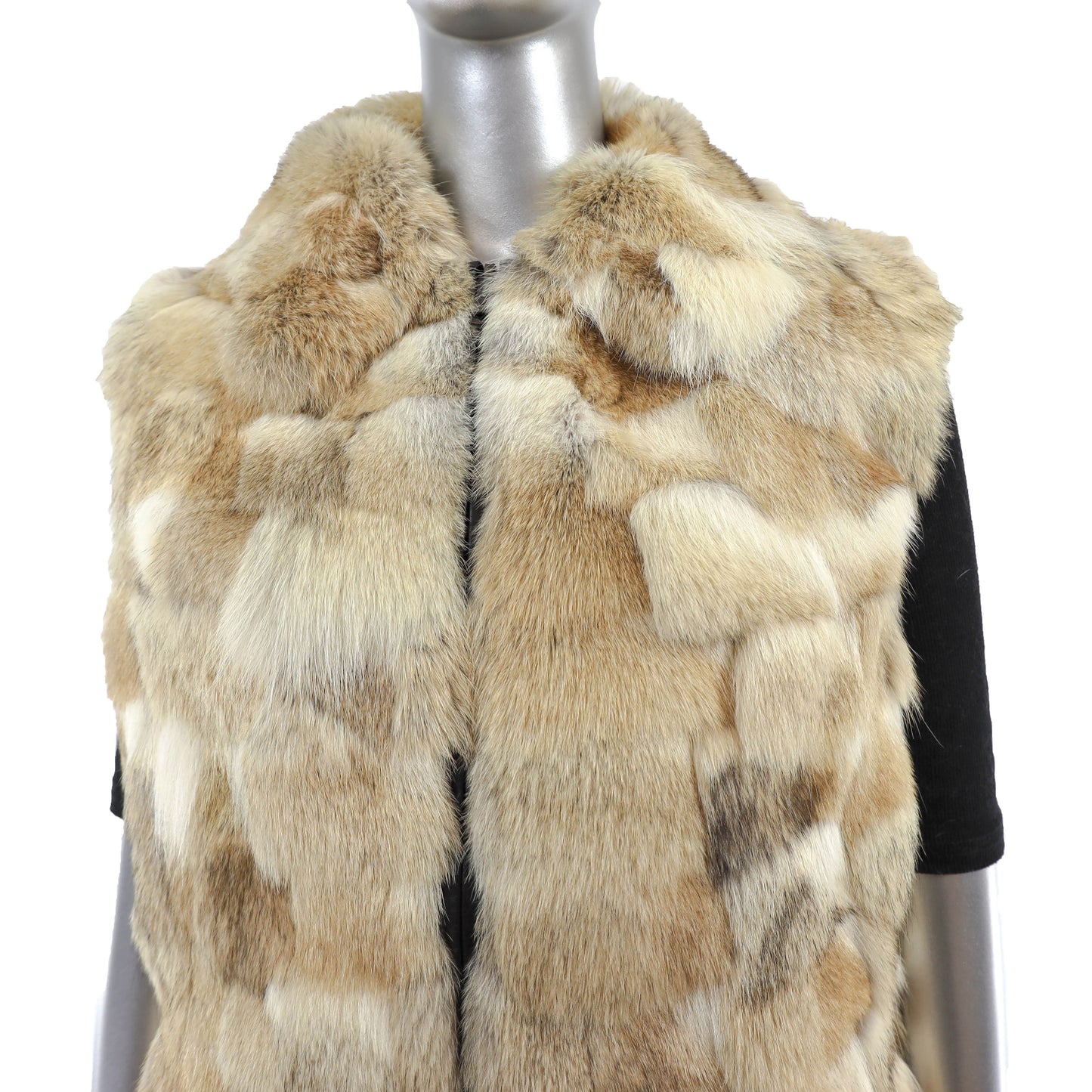 Section Fox Vest with Detachable Collar- Size M