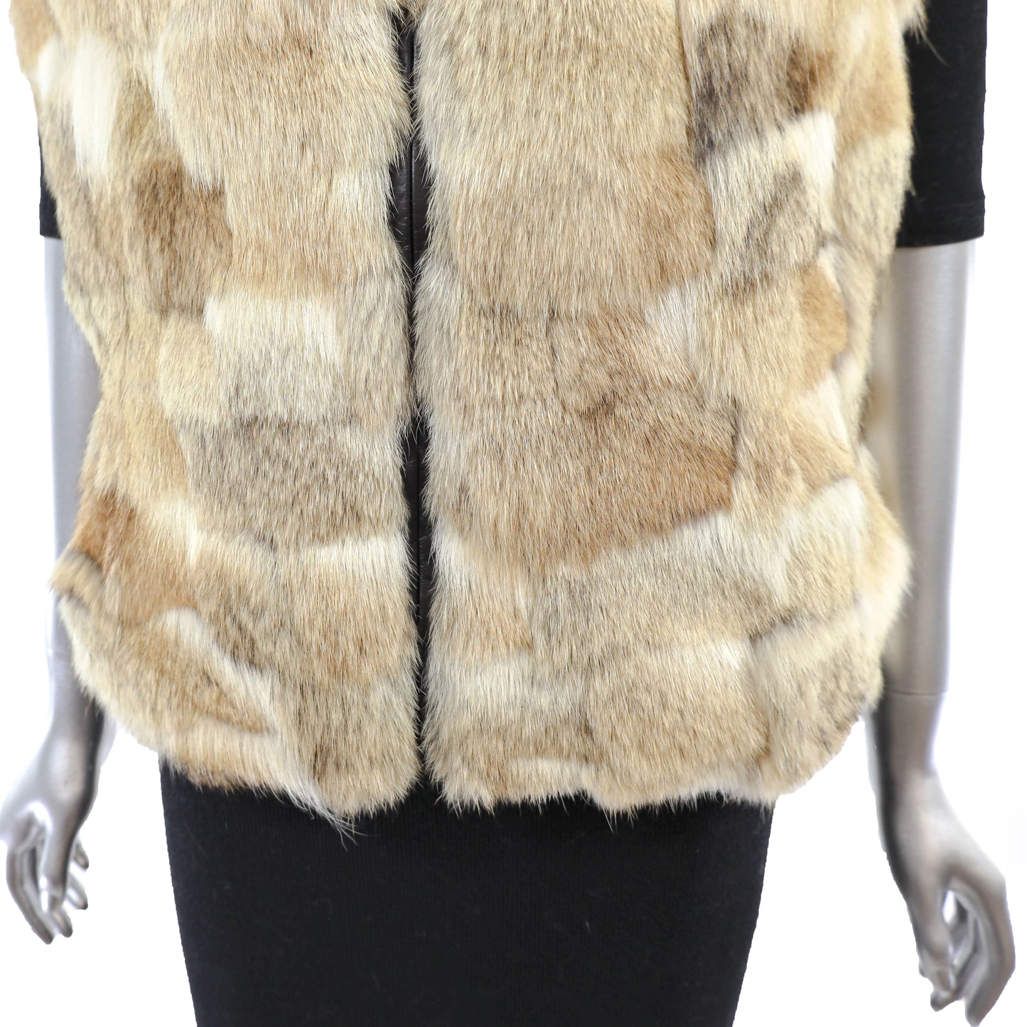 Section Fox Vest with Detachable Collar- Size M