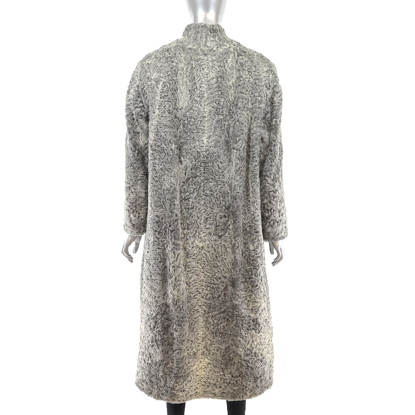 Grey Lamb Coat- Size L