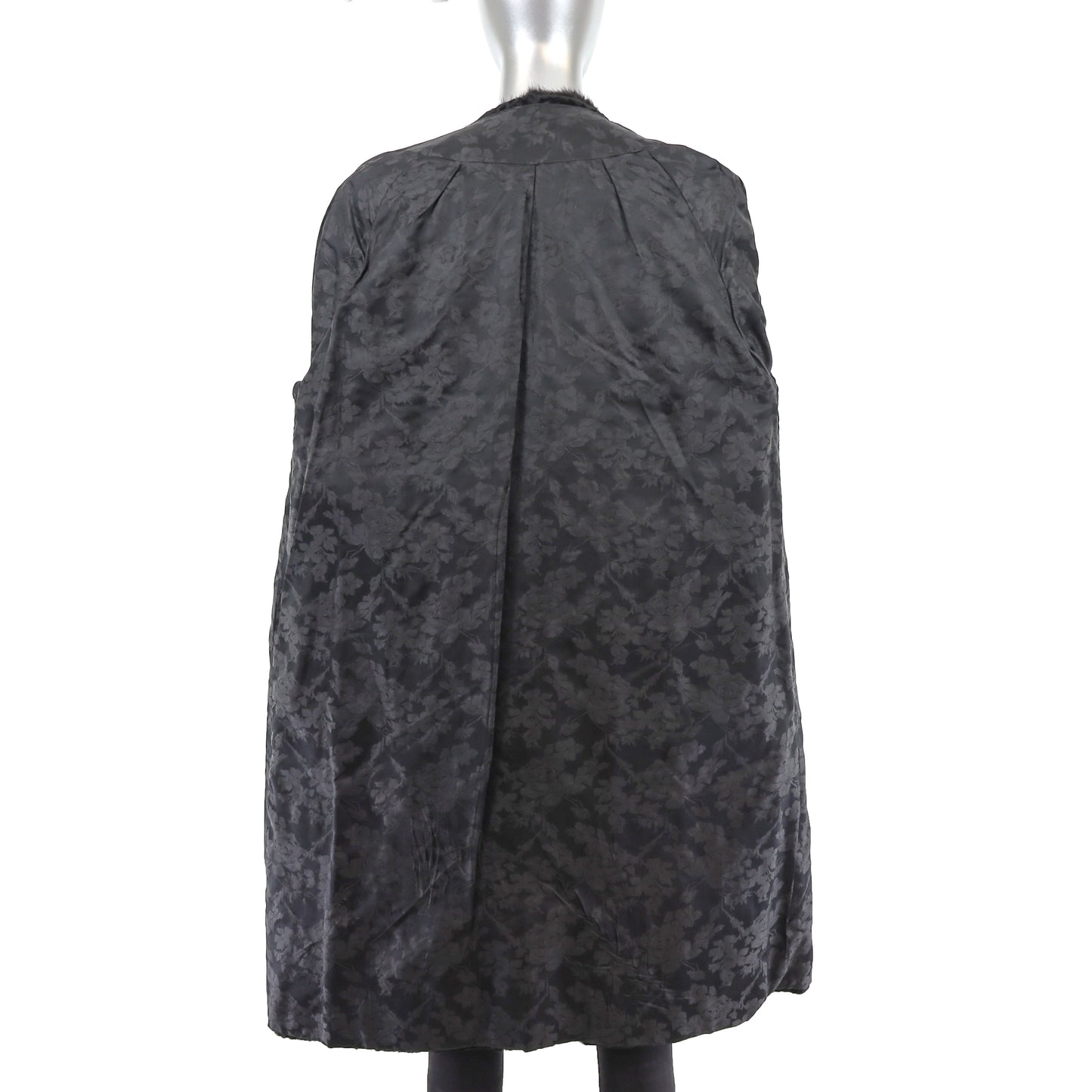 Lamb Coat with Mink Collar- Size L