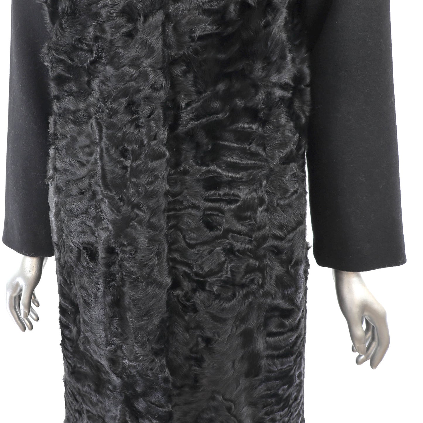 Black Lamb Coat- Size M