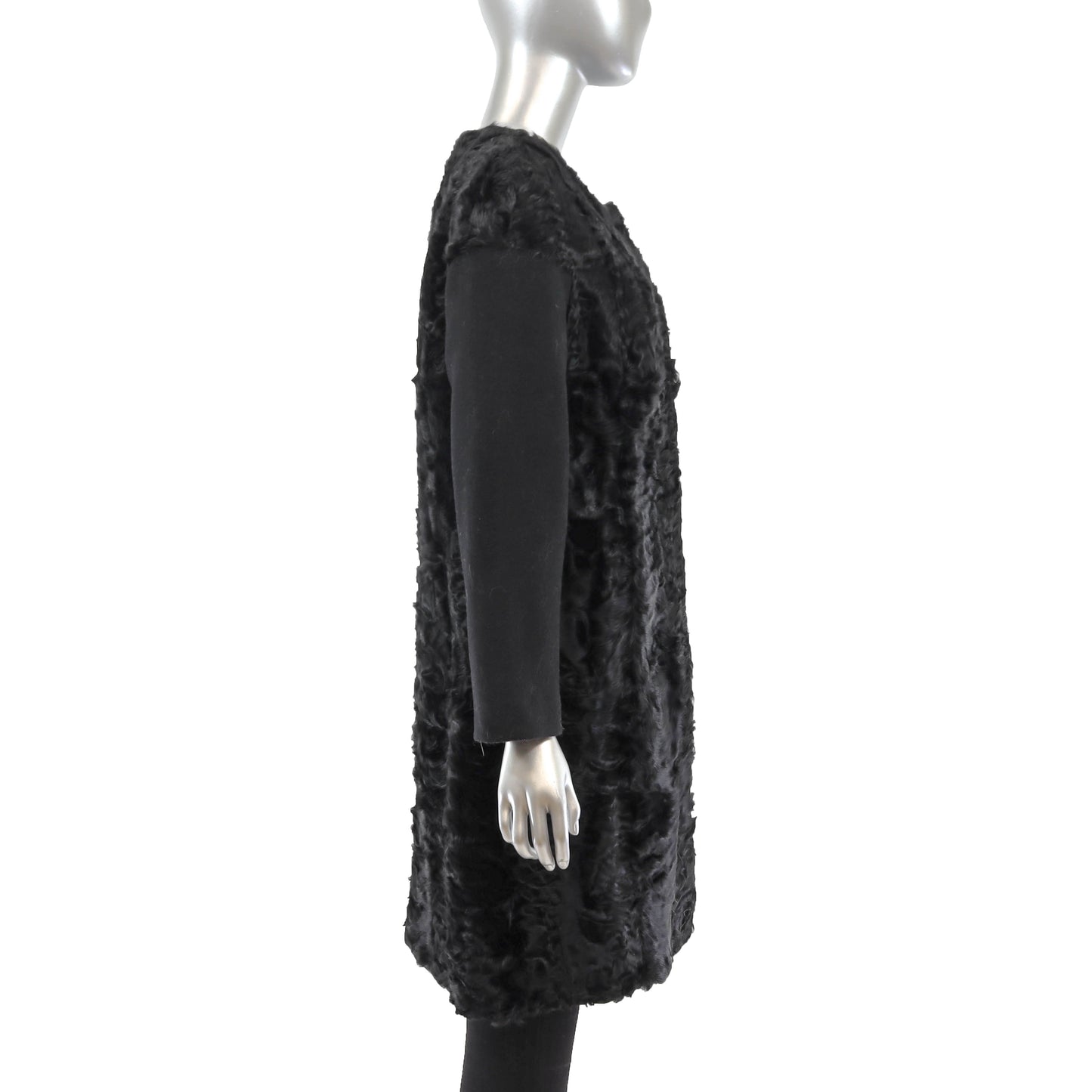 Black Lamb Coat- Size M