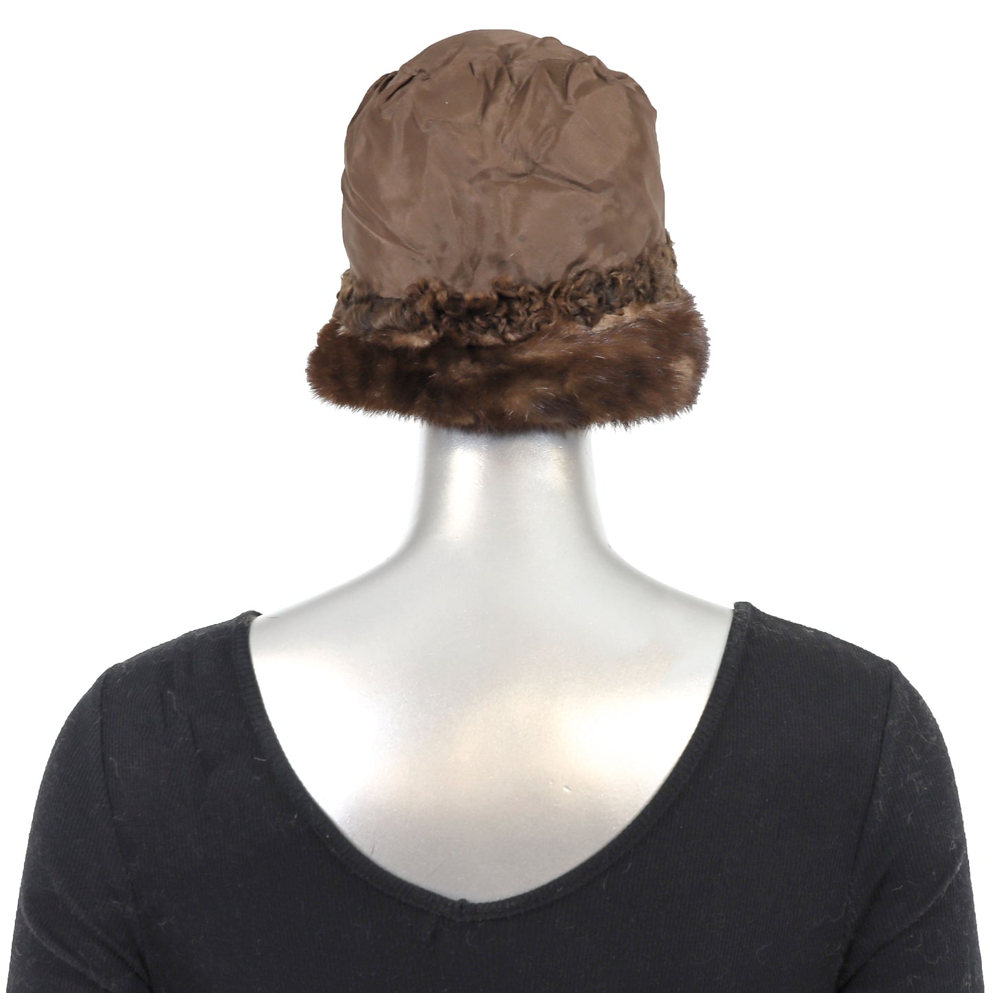 Lamb Hat with Mink Trim- Free Size