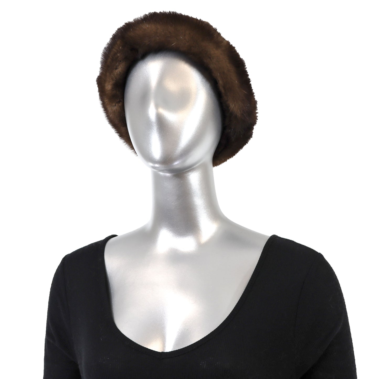 Lamb Hat with Mink Trim- Free Size