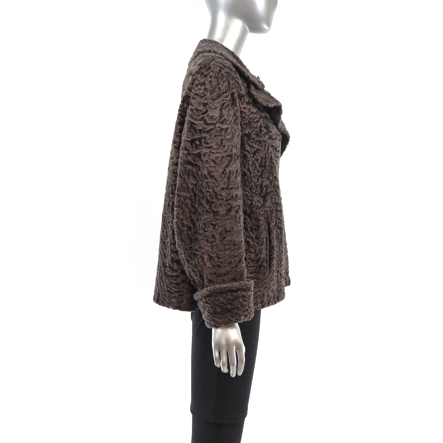 Brown Persian Lamb Jacket- Size L