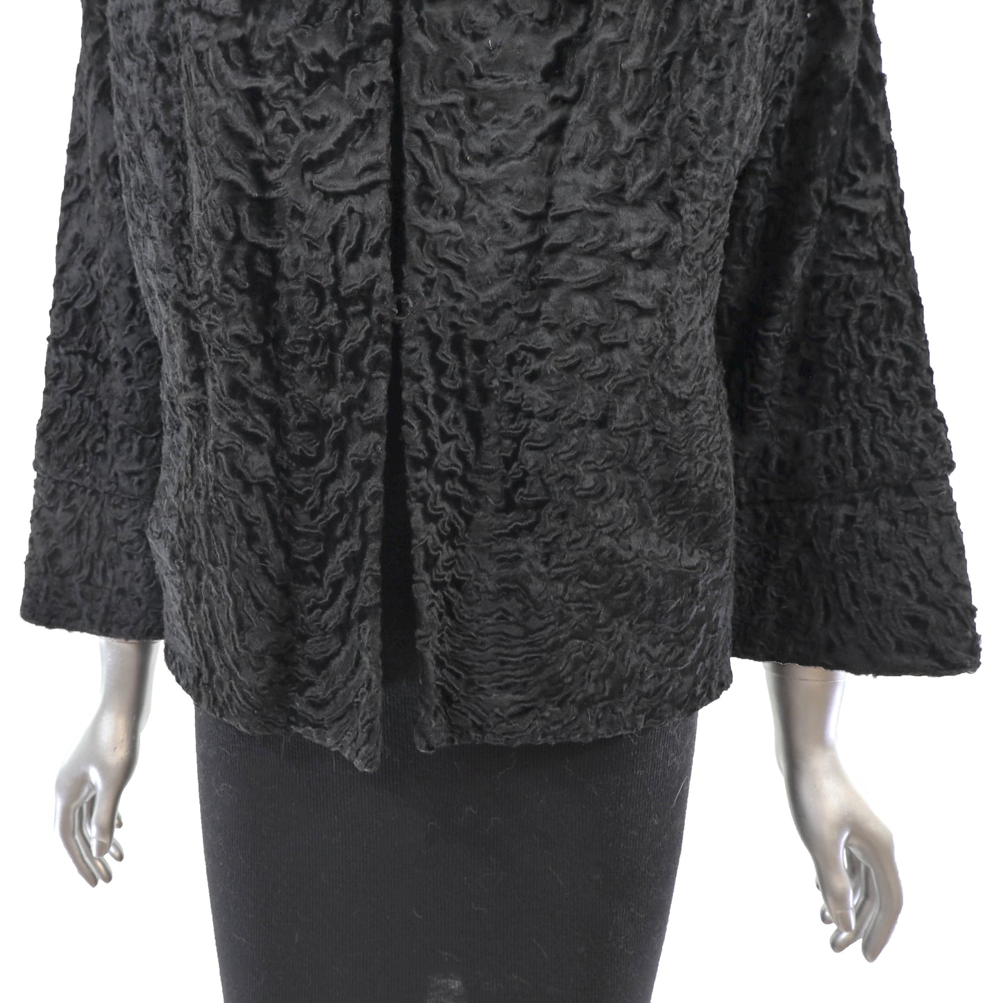 Lamb Jacket with Mink Collar- Size S