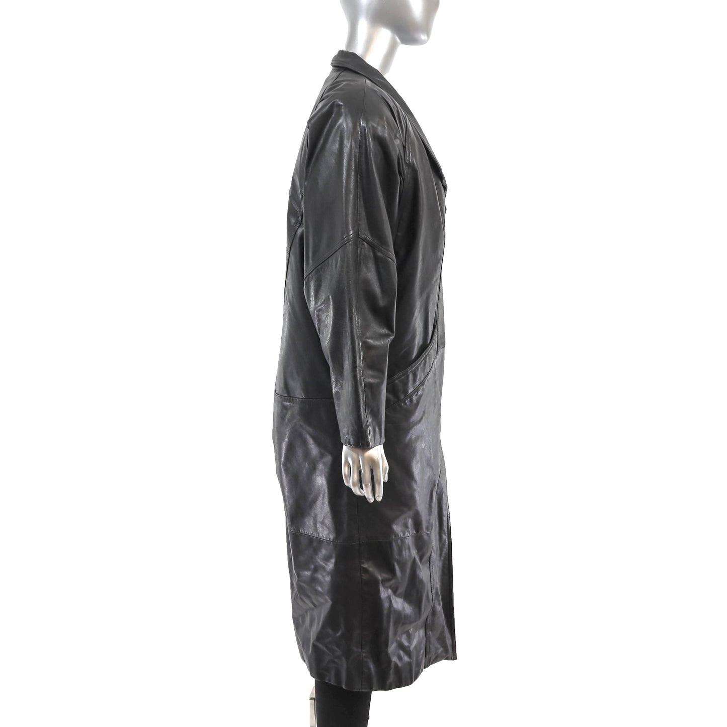 Leather Coat- Size M