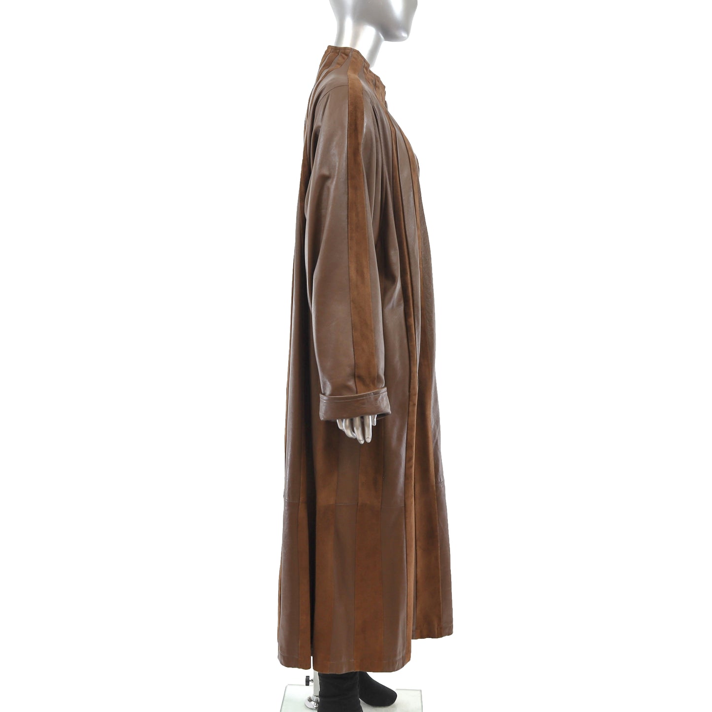 Suede and Leather Coat- Size XXXL