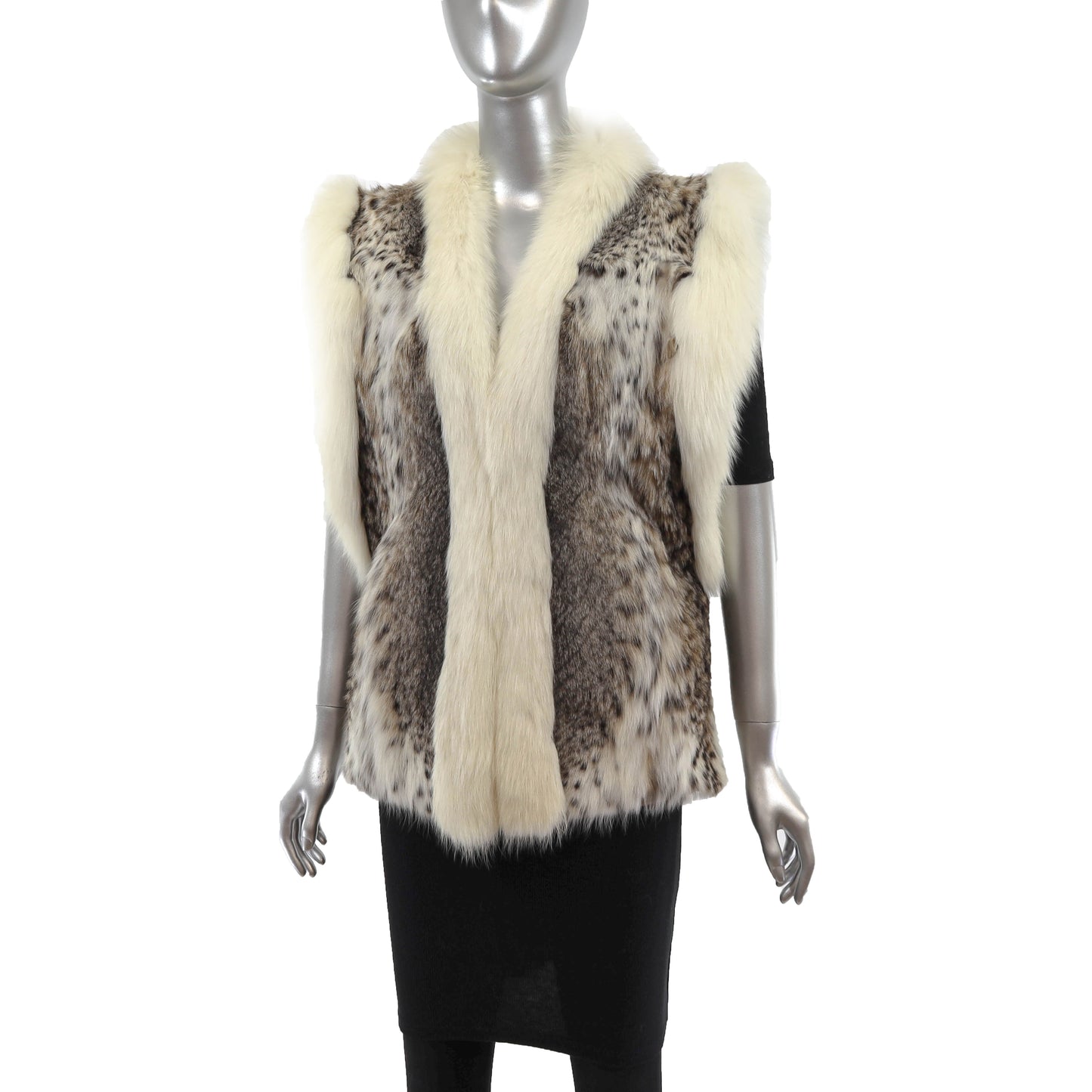 Lynx Vest with Fox Trim- Size S