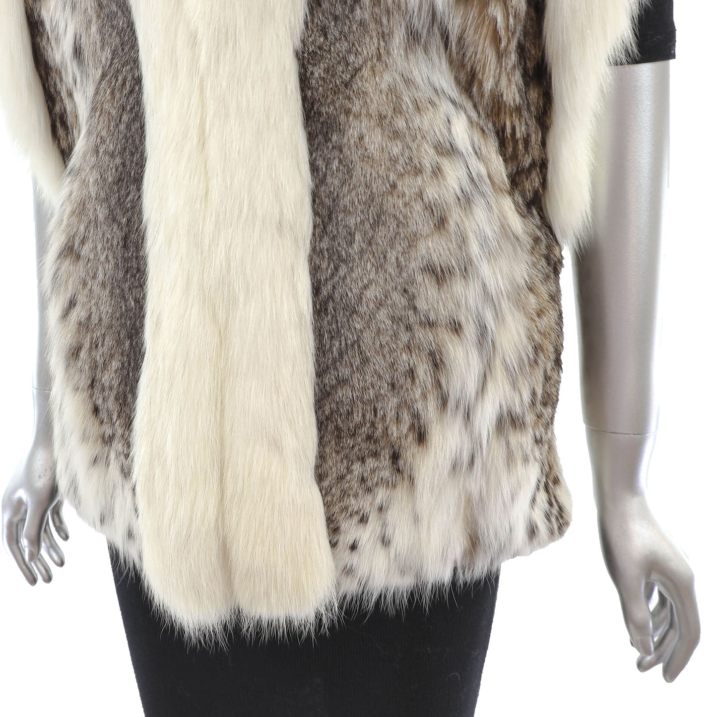 Lynx Vest with Fox Trim- Size S