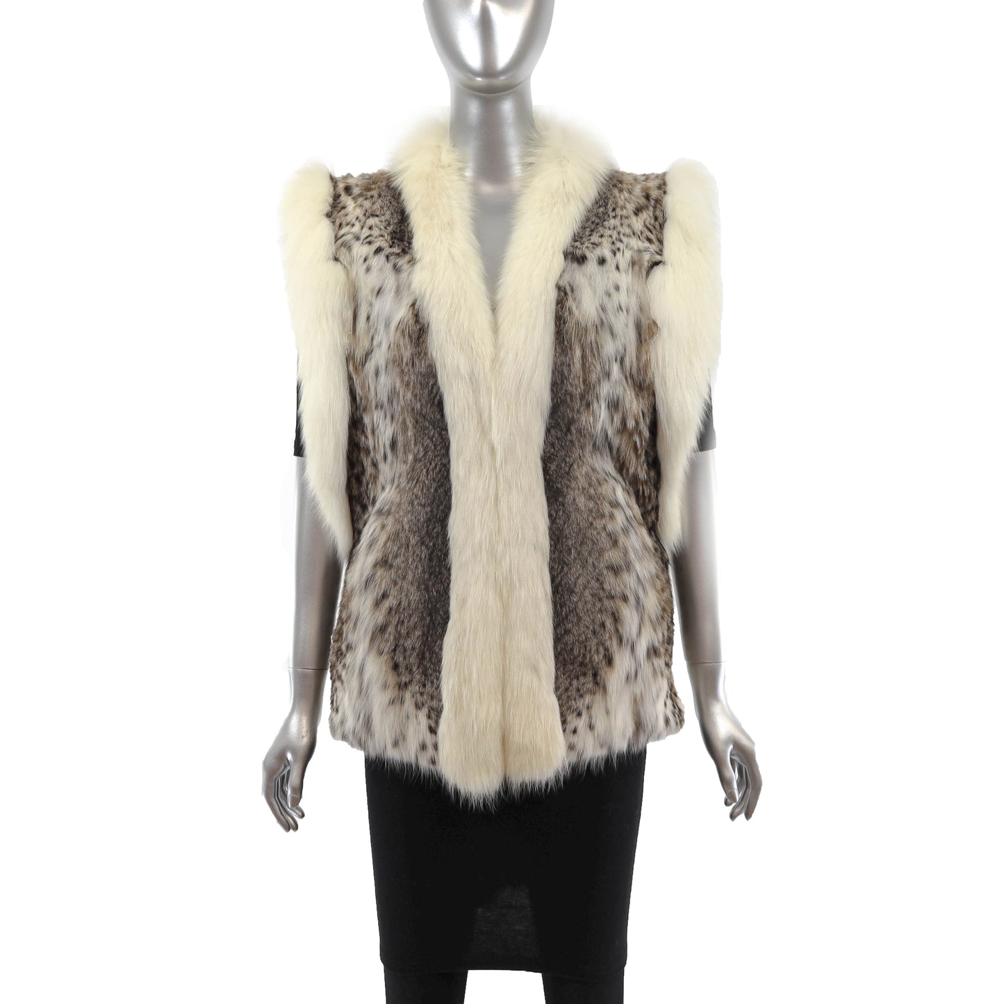 Lynx Vest with Fox Trim- Size S