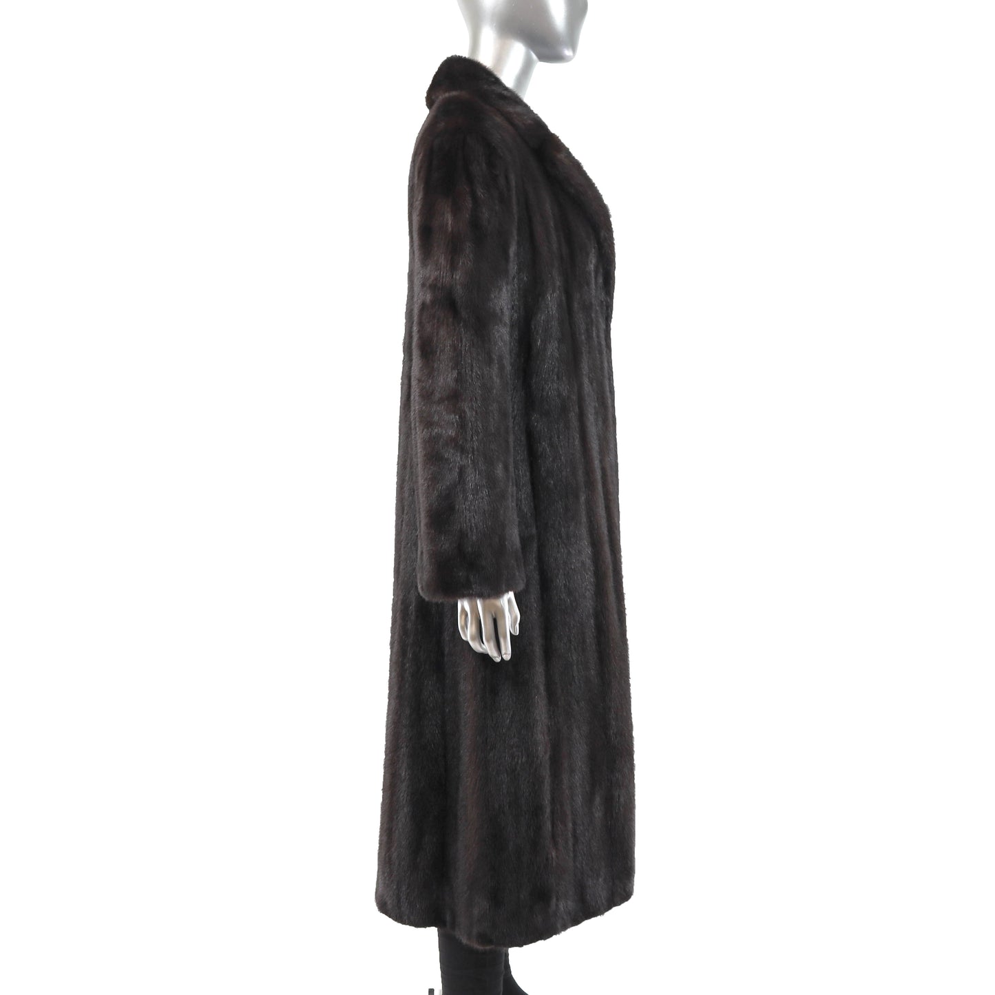 Dark Mahogany Mink Coat- Size M