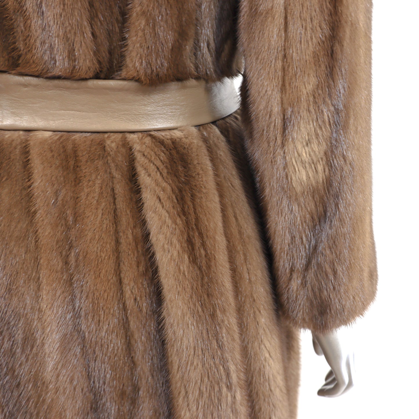 Lunaraine Mink Coat with Sable Collar- Size M