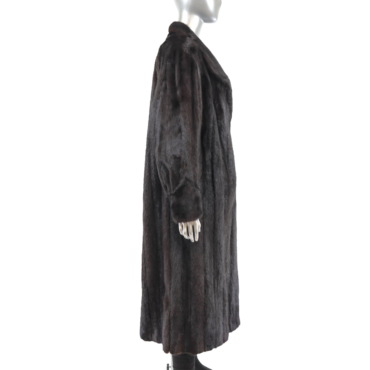 Dark Mahogany Mink Coat- Size XL