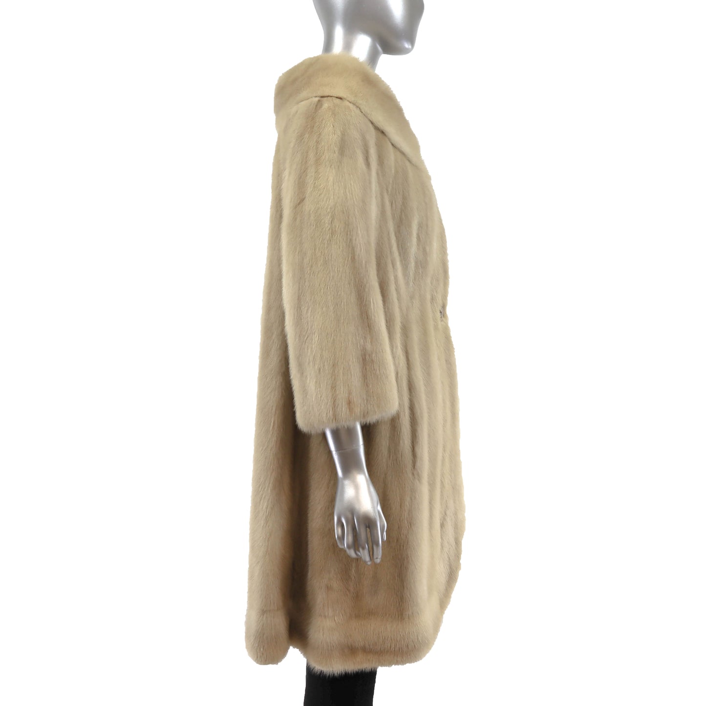 Ivory Mink Coat- Size M