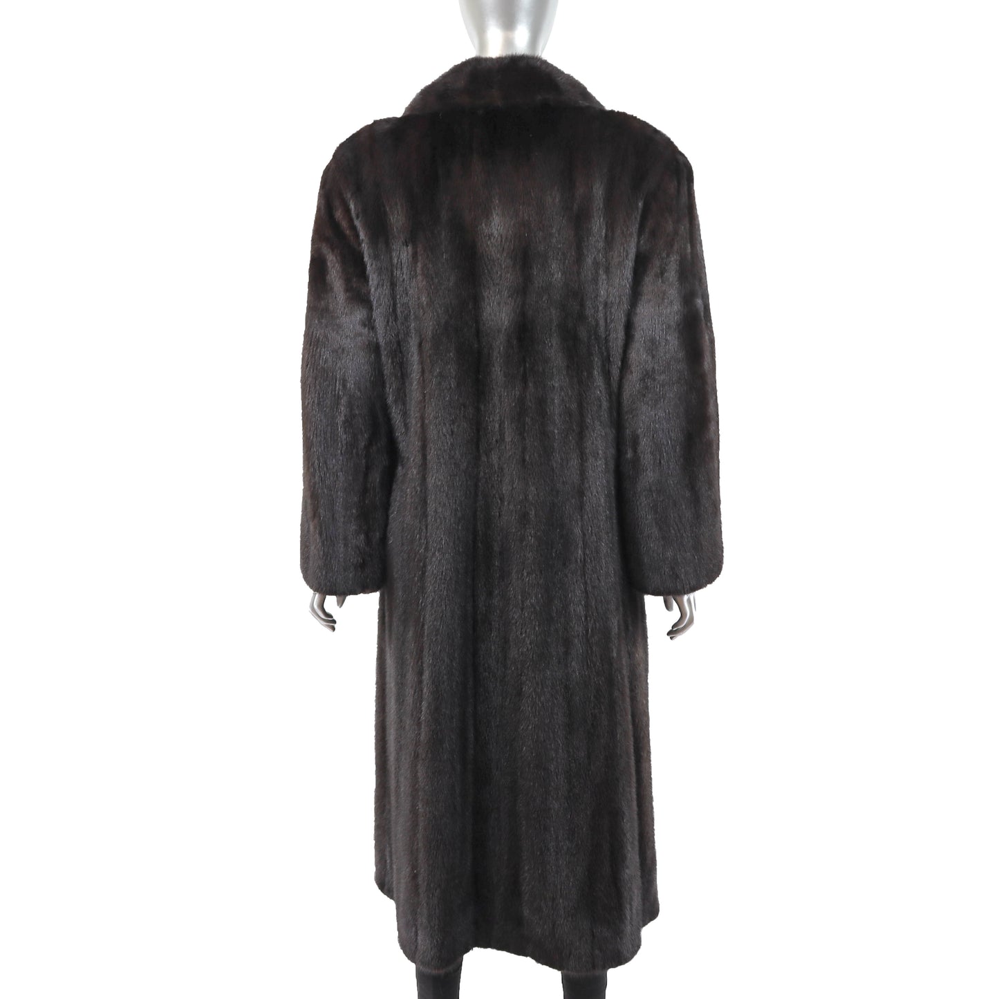 Dark Mahogany Mink Coat- Size M