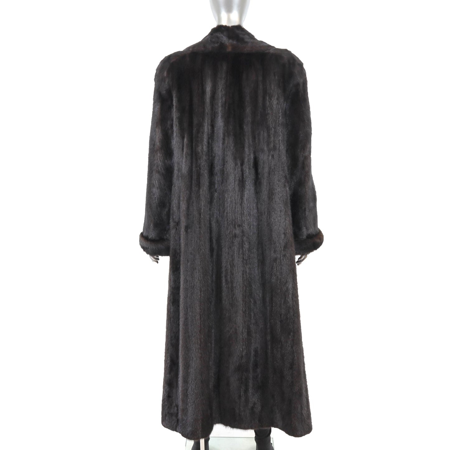 Dark Brown Mink Coat- Size XL