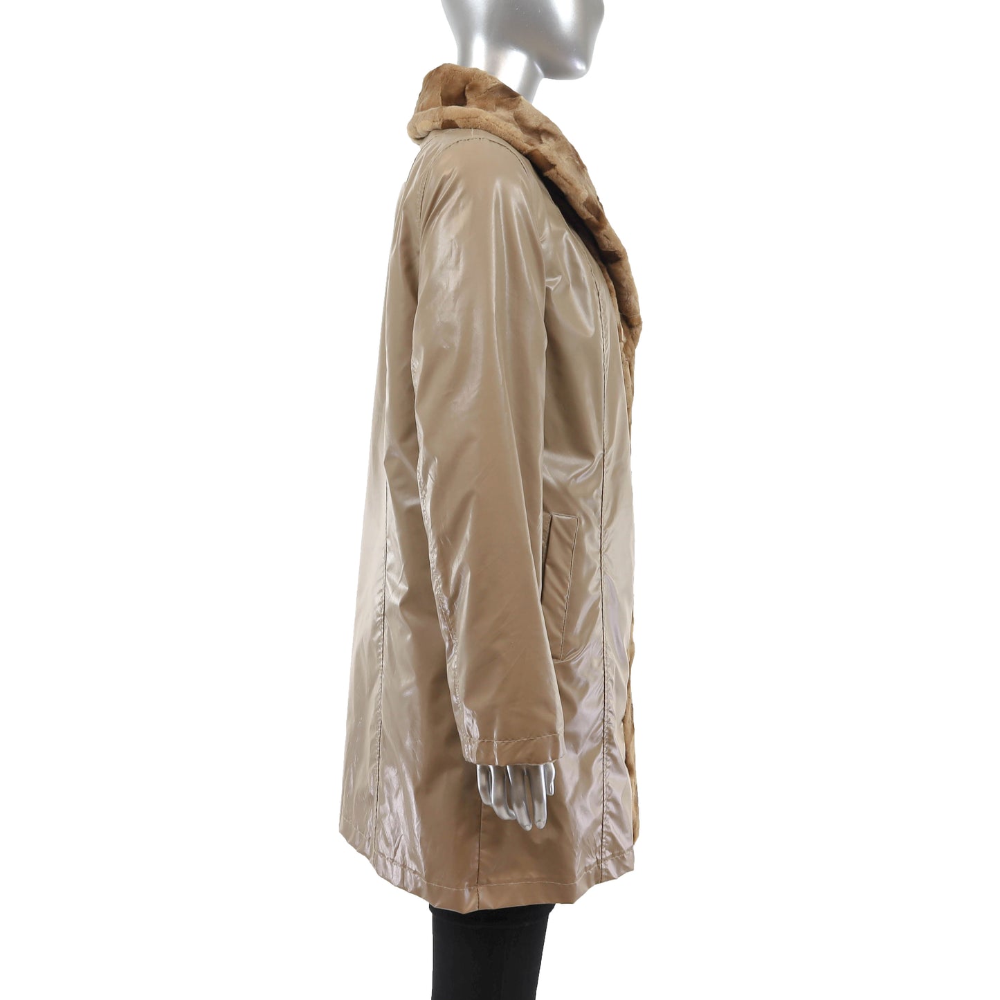 Sheared Reversible Mink Coat- Size M