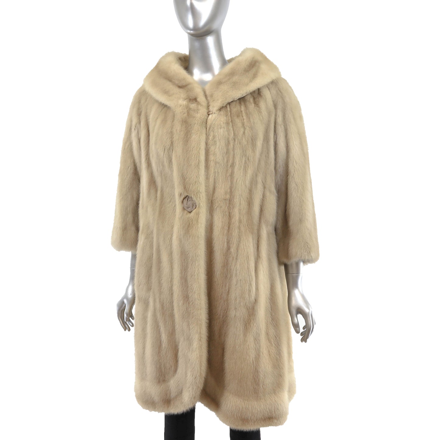 Ivory Mink Coat- Size M