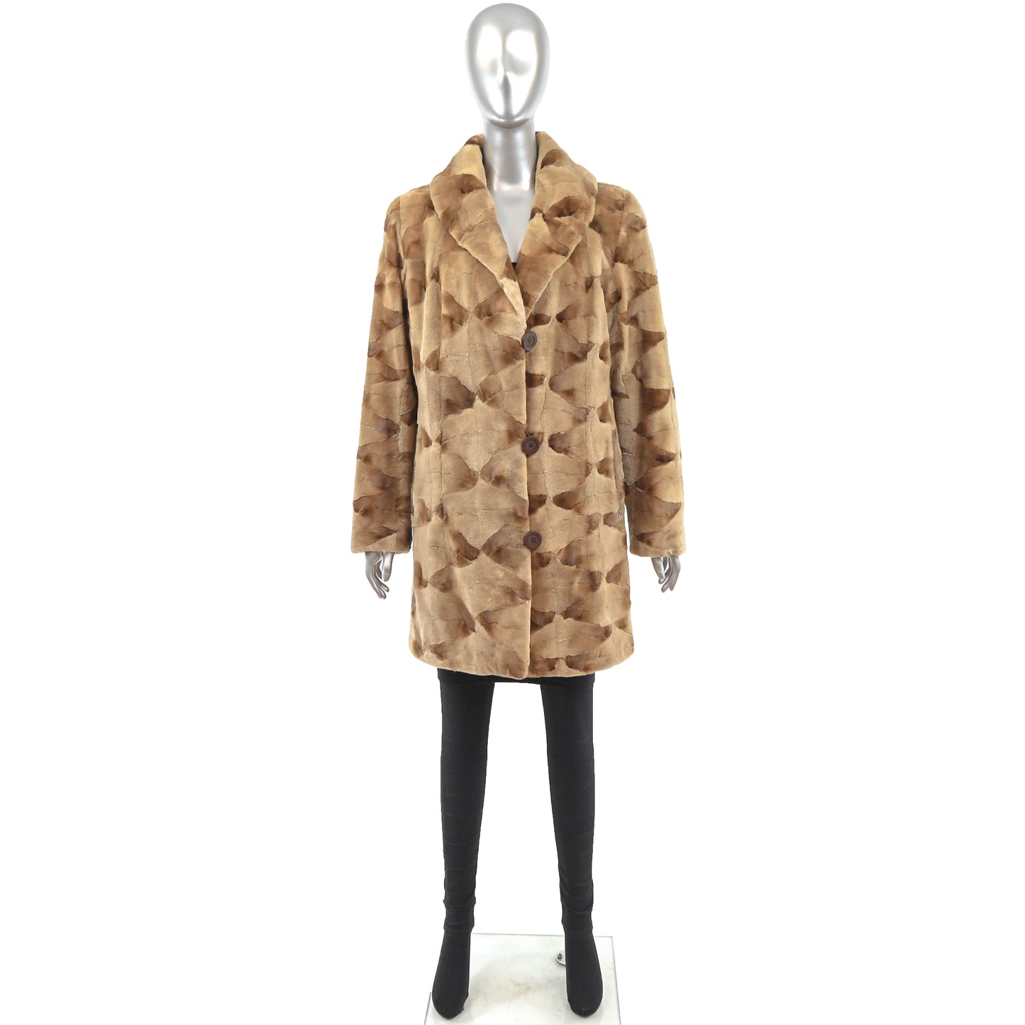 Sheared Reversible Mink Coat- Size M